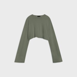 Lniany Longsleeve Soie Olive Green 14