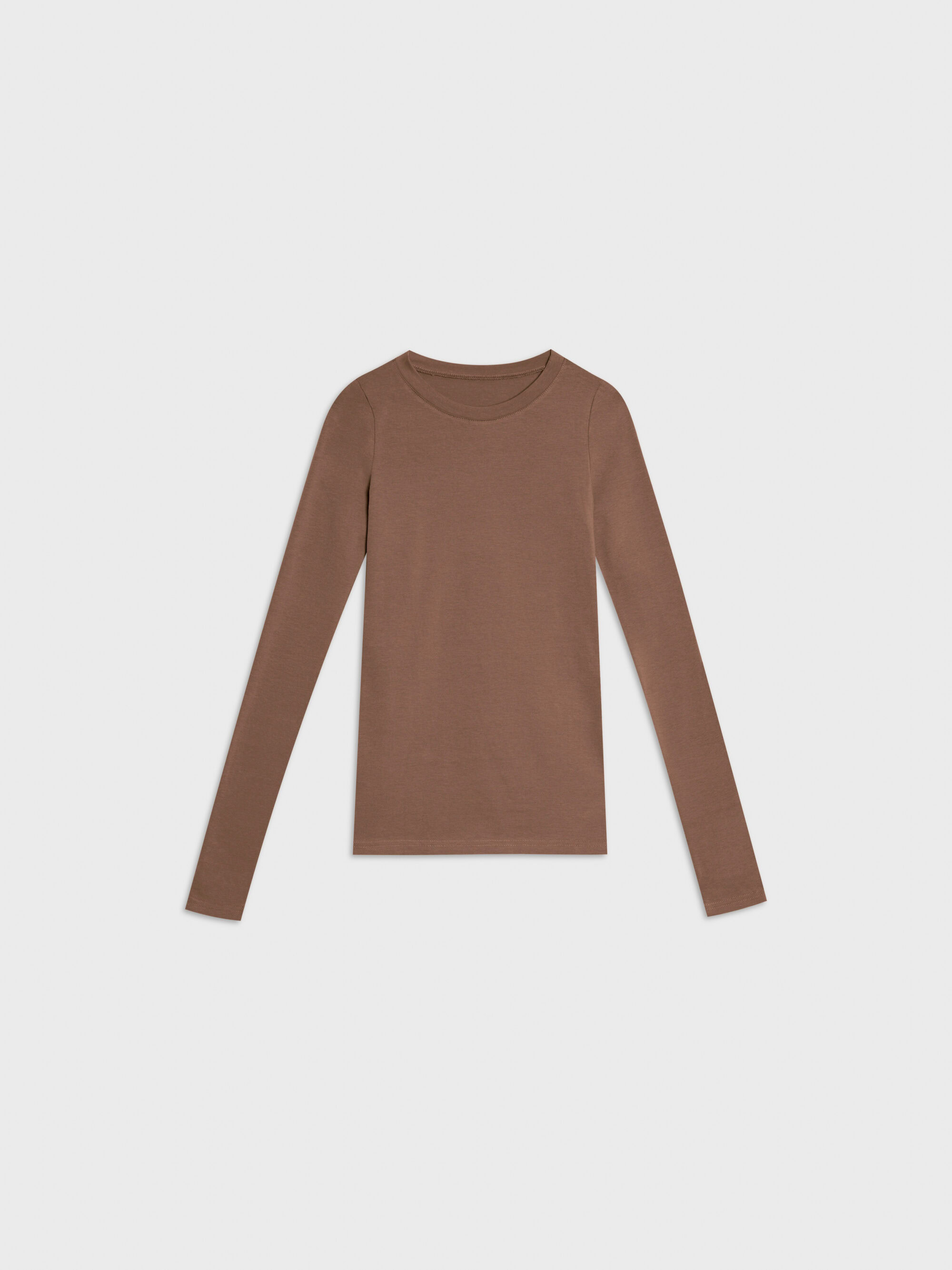 Longsleeve Slim Fit Souple Milk Chocolate 3