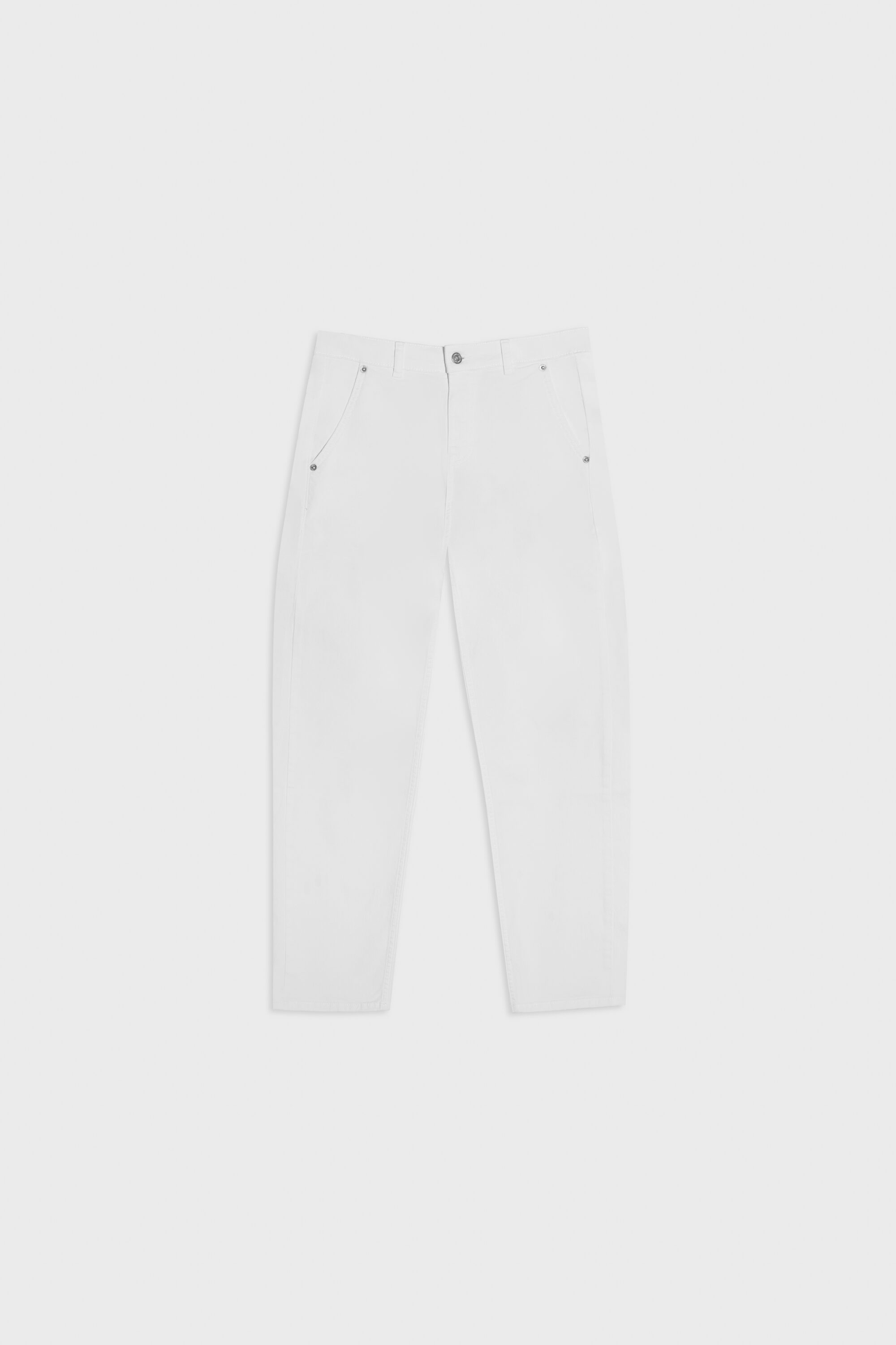 Spodnie Typu Cygaretki Le Moth Off White 01