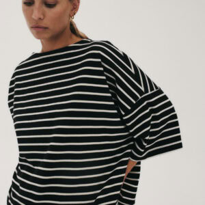 Longsleeve Koai Striped Black Off White 07