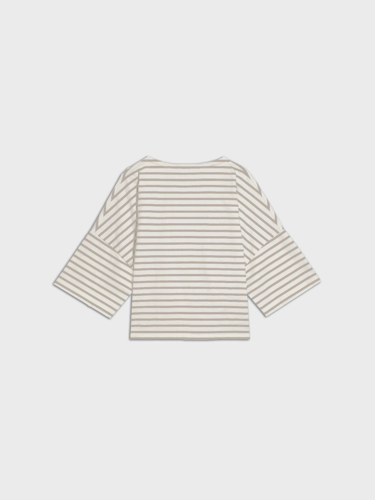 Longsleeve Koai Striped Off White Beige 03