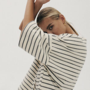 Longsleeve Koai Striped Off White Grey 04