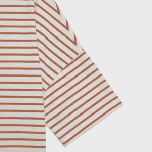 Longsleeve Koai Striped Off White Orange 02