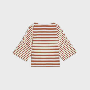 Longsleeve Koai Striped Off White Orange 03