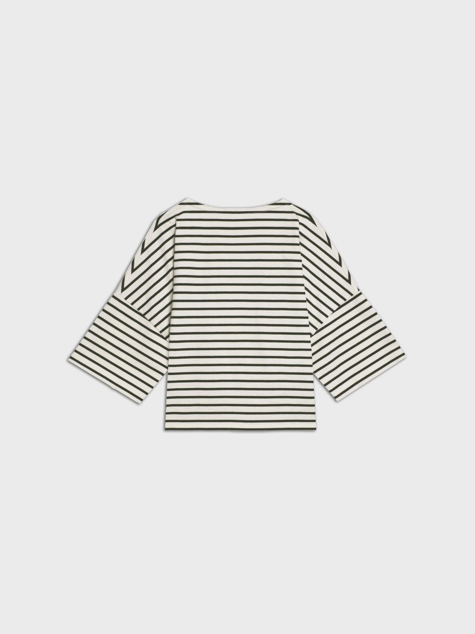 Longsleeve Koai Striped Off White Seaweed Green 03