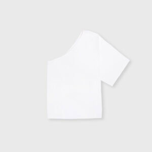 Asymetryczny T Shirt Zai Off White 01