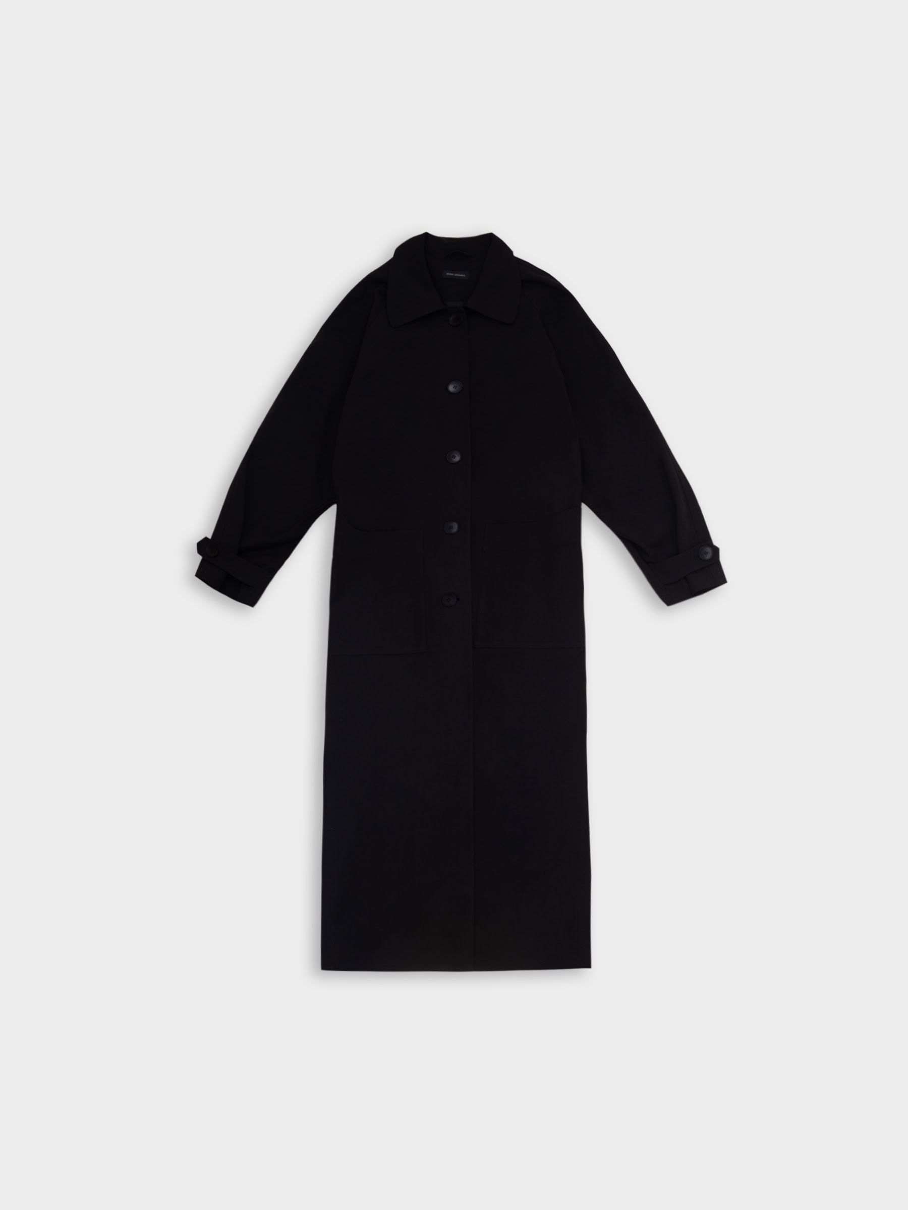 Bawelniany Prochowiec Oversize Bouff Black 01