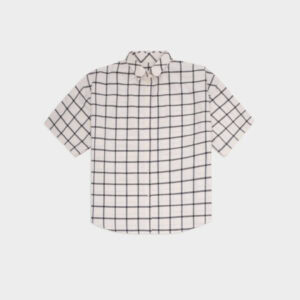 Koszula Oversize Z Krotkim Rekawem Creu Chequered Off White Black 01