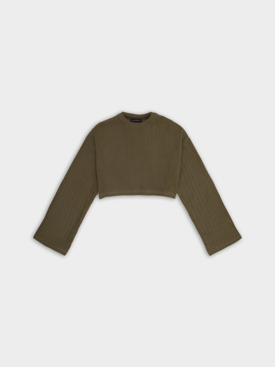 Longsleeve Typu Cropped Faire Avocado 01