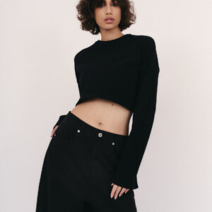 Longsleeve Typu Cropped Faire Black 11