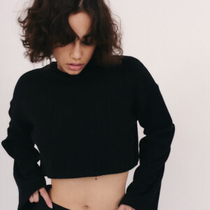 Longsleeve Typu Cropped Faire Black 12