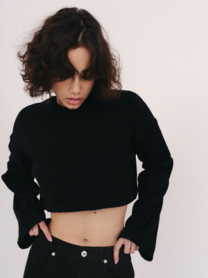 Longsleeve Typu Cropped Faire Black 12