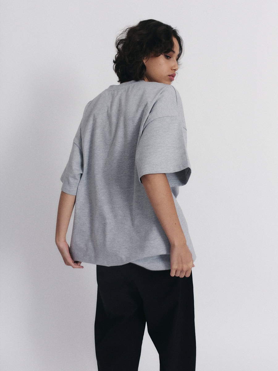 T Shirt Oversize 1990 Grey 06