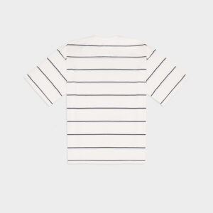 T Shirt Oversize Ready To Wear Striped Off White Black 03